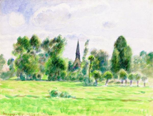 Eragny by Camille Pissarro