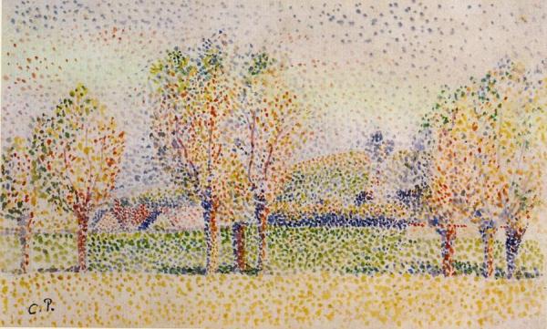 Eragny Landscape by Camille Pissarro Oil Painting Reproductions