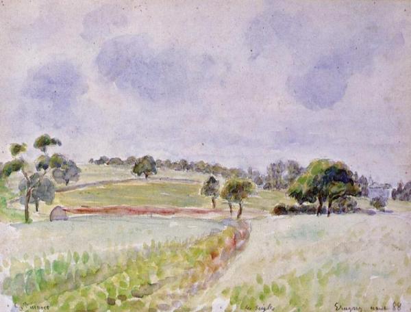 Field Of Rye by Camille Pissarro