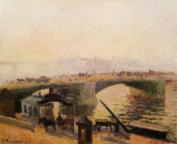 Fog, Morning, Rouen by Camille Pissarro
