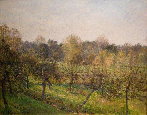 Forest In Evening by Camille Pissarro