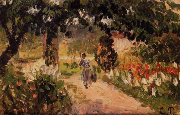 Garden At Eragny by Camille Pissarro Oil Painting Reproductions