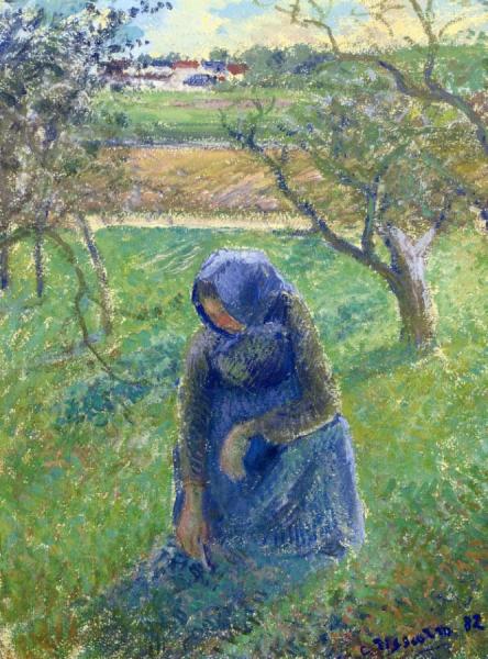 Gathering Herbs by Camille Pissarro