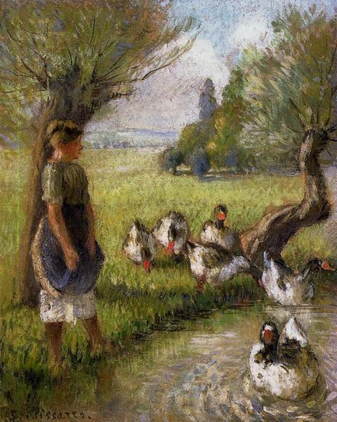 Goose Girl by Camille Pissarro