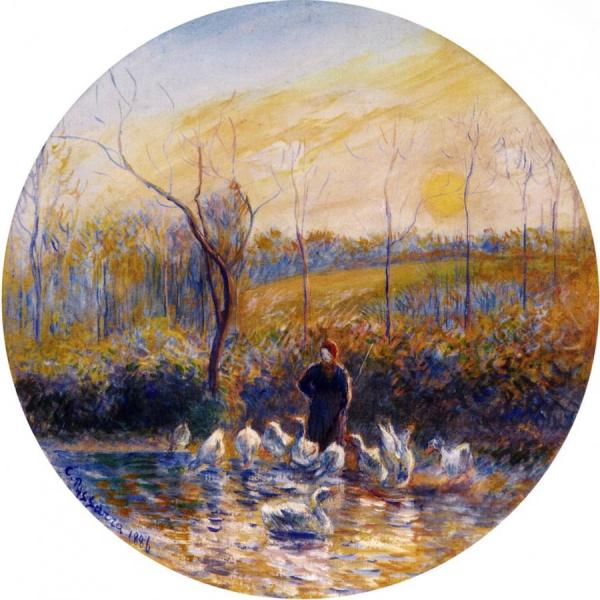 Goose Girl by Camille Pissarro