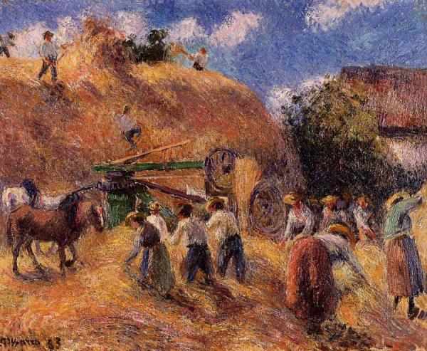 Harvest by Camille Pissarro