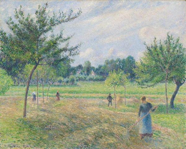 Haying Time by Camille Pissarro