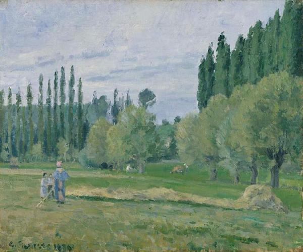 Haymaking by Camille Pissarro
