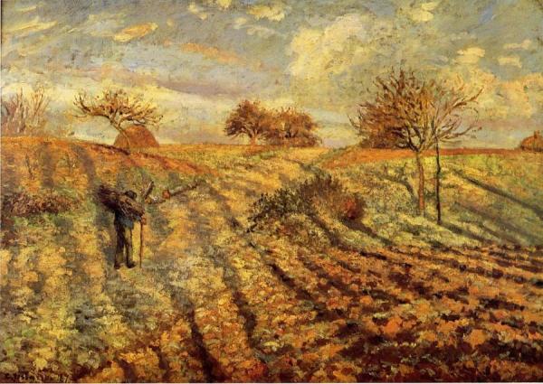 Hoarfrost by Camille Pissarro
