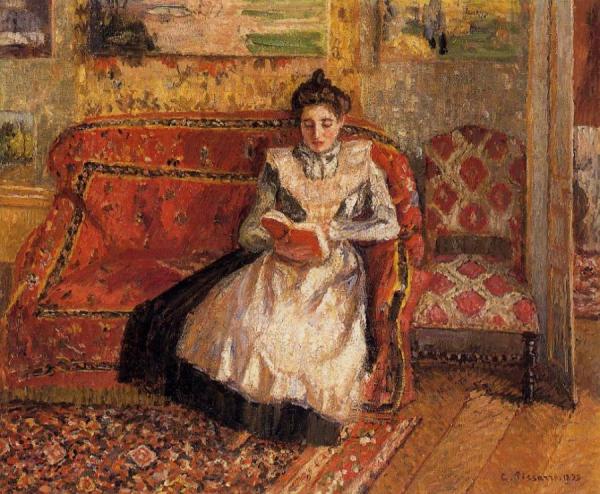 Jeanne Reading by Camille Pissarro