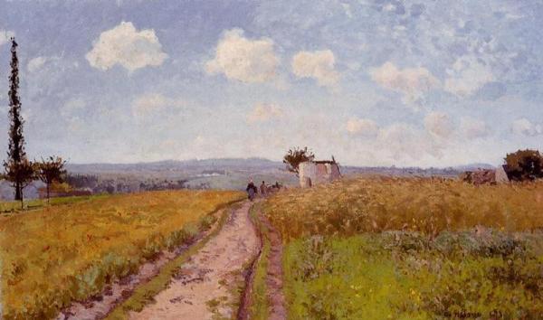 June Morning, View Over The Hills Over Pontoise by Camille Pissarro