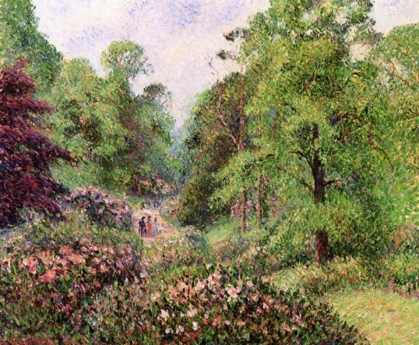 Kew Gardens, Alley Of Rhododendrons by Camille Pissarro