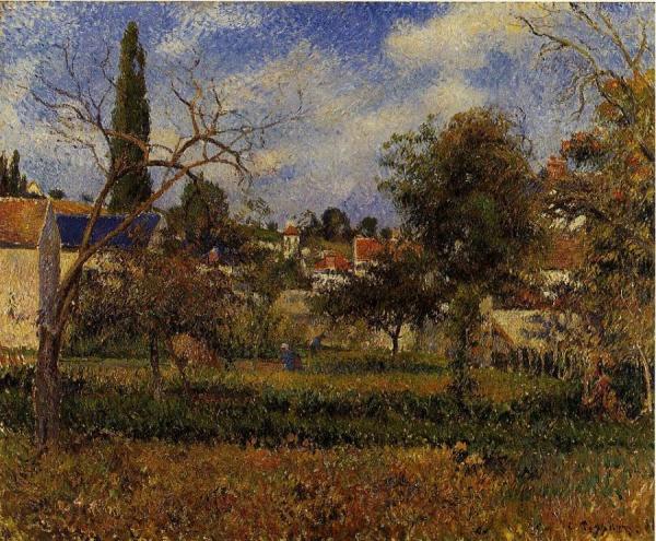 Kitchen Gardens, Pontoise by Camille Pissarro