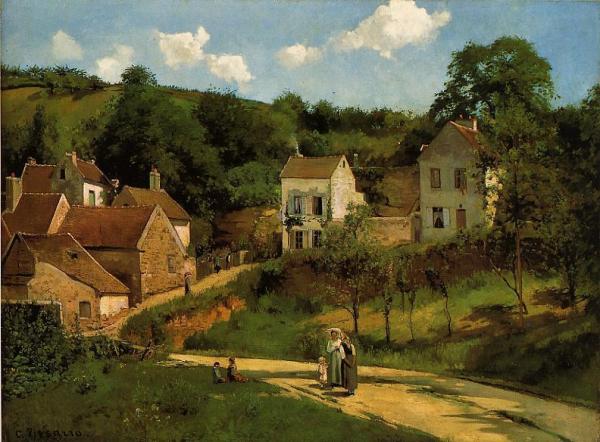 L'hermitage At Pontoise by Camille Pissarro Oil Painting Reproductions