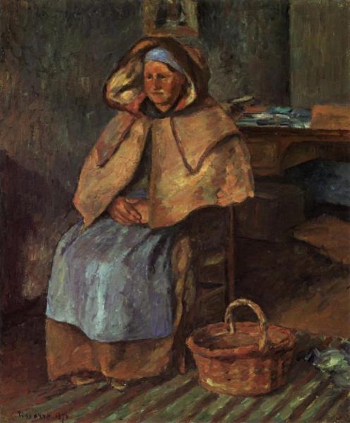 La Mere Gaspard by Camille Pissarro