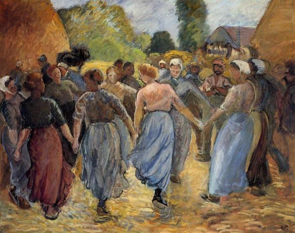 La Ronde by Camille Pissarro