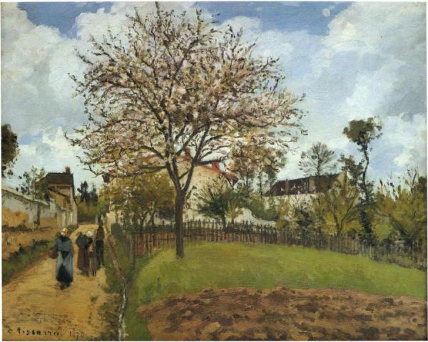 Landscape At Louveciennes by Camille Pissarro