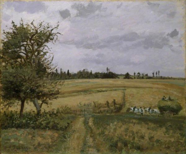 Landscape At Pontoise by Camille Pissarro