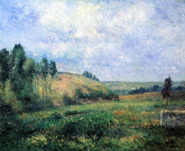 Landscape, Near Pontoise by Camille Pissarro