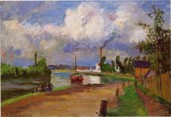Landscape Of The Oise by Camille Pissarro