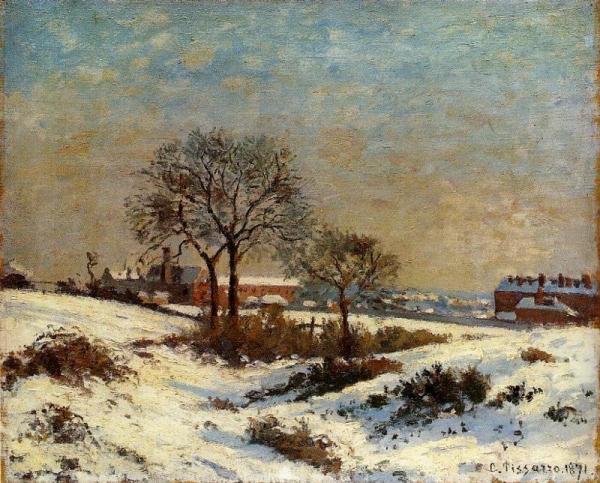 Landscape Under Snow, Upper Norwood by Camille Pissarro