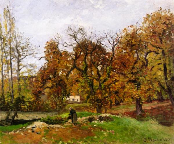 Le Ru De Montbuisson, Louveciennes by Camille Pissarro