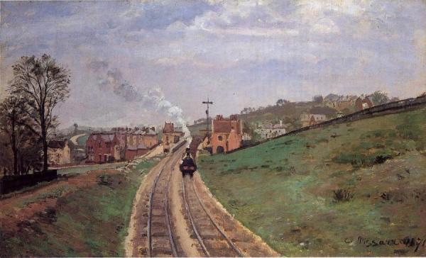 Lordship Lane Station, Dulwich by Camille Pissarro