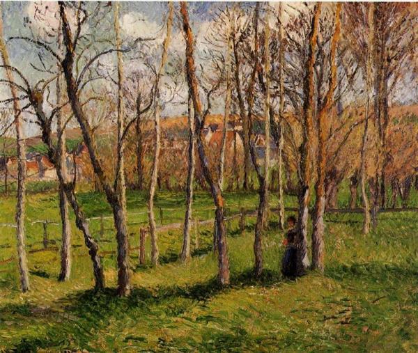 Meadow At Bazincourt by Camille Pissarro Oil Painting Reproductions