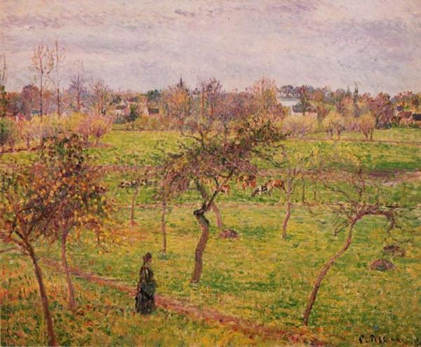 Meadow At Eragny by Camille Pissarro