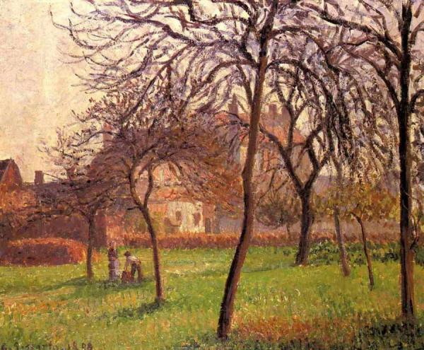 Mother Lucien's Field At Eragny by Camille Pissarro
