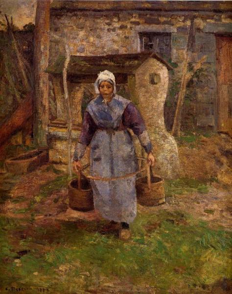 Mother Presle, Montfoucault by Camille Pissarro