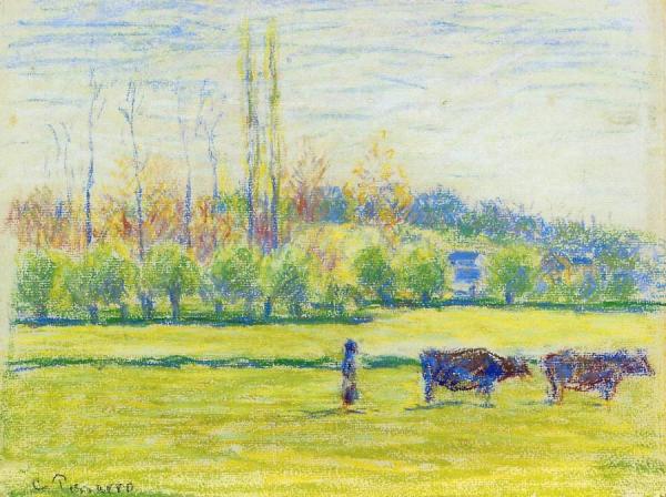 Near Eragny by Camille Pissarro