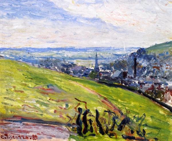 Near Rouen by Camille Pissarro