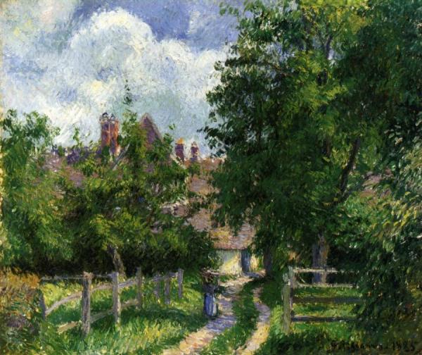 Neaufles-sant-martin, Near Gisors by Camille Pissarro