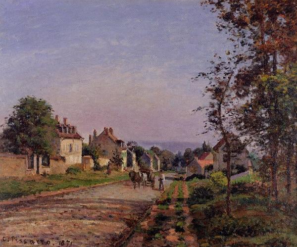 Outskirts Of Louveciennes by Camille Pissarro Oil Painting Reproductions