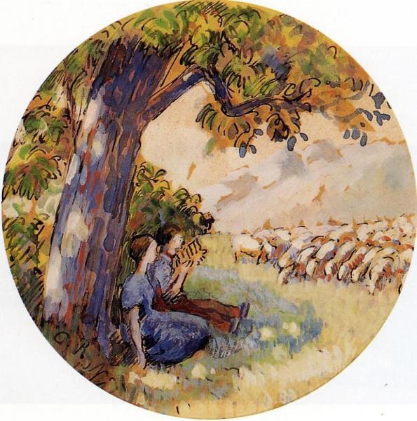 Pastoral by Camille Pissarro Oil Painting Reproductions