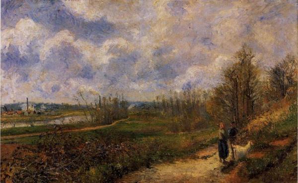 Path To Le Chou, Pontoise by Camille Pissarro