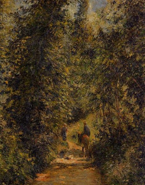 Path Under The Trees, Summer by Camille Pissarro