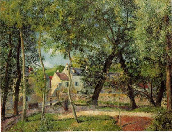 Paysage A Osny Pres De L'abreuvoir by Camille Pissarro