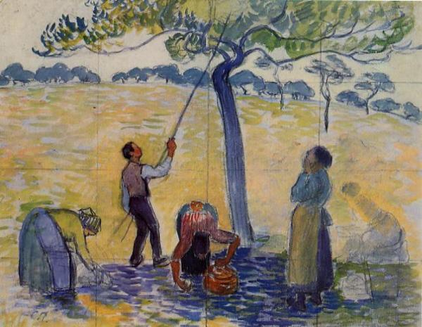 Picking Apples by Camille Pissarro