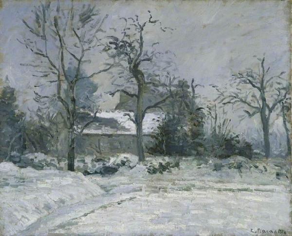 Piette's House At Montfoucault by Camille Pissarro Oil Painting Reproductions
