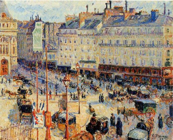 Place Du Havre, Paris by Camille Pissarro