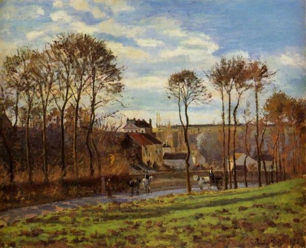 Pontoise, Les Mathurins by Camille Pissarro