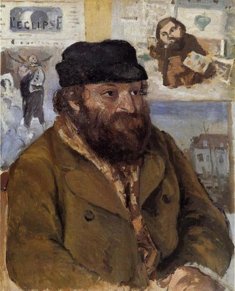 Portrait Of Paul Cezanne by Camille Pissarro