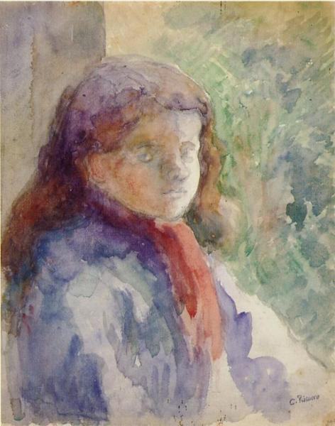 Portrait Of The Artist's Son, Ludovic-rololphe by Camille Pissarro