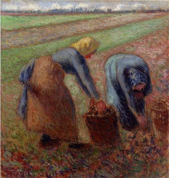 Potato Harvest by Camille Pissarro