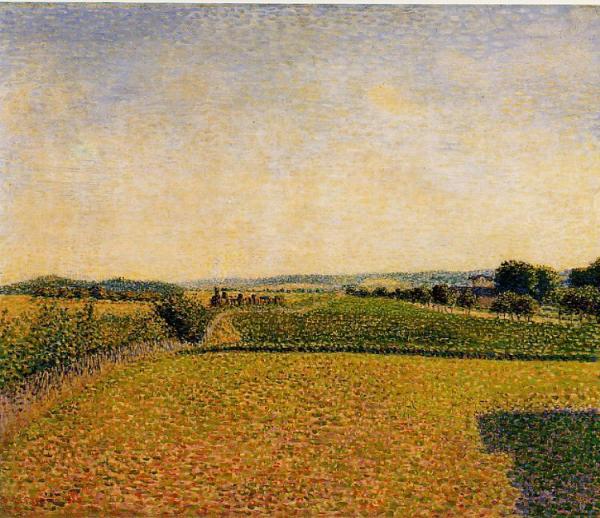 Railroad To Dieppe by Camille Pissarro