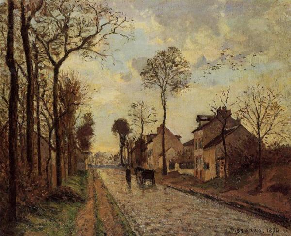 Road In Louveciennes by Camille Pissarro