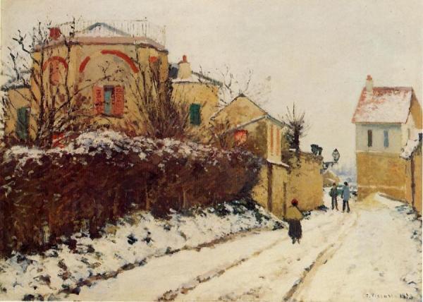 Rue De La Citadelle, Pontoise by Camille Pissarro
