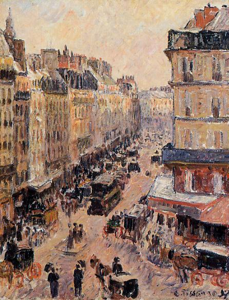 Rue Saint-lazare by Camille Pissarro
